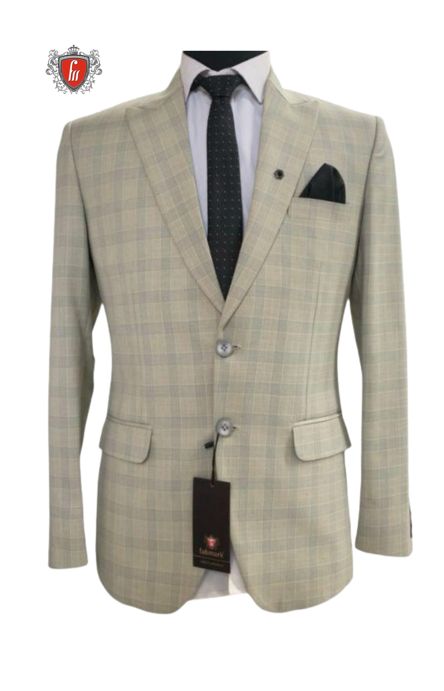 Tailored Beige Blazer for Men – Modern Office & Semi-Formal Wear