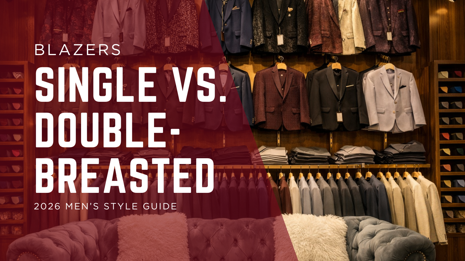 Single vs Double-Breasted Blazers for Men | 2026 Style Guide – Fabmark ...