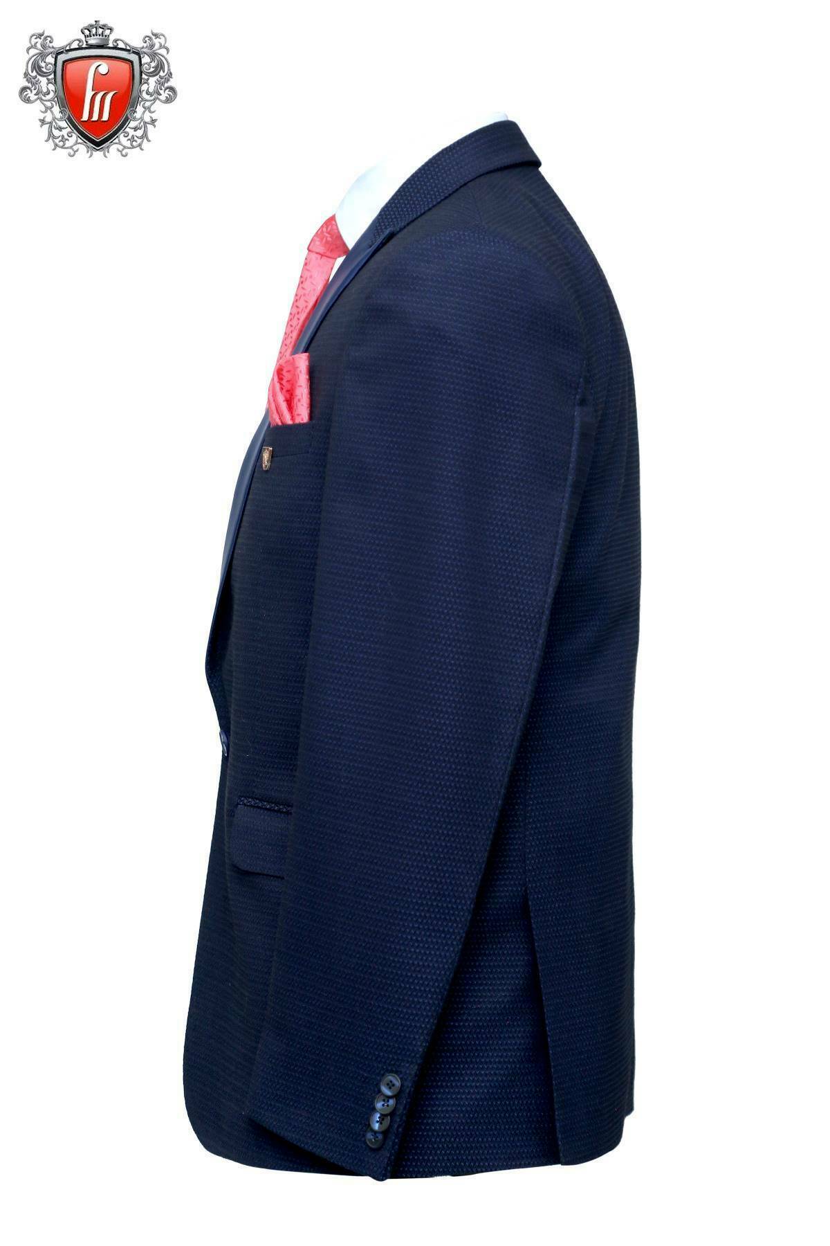 Blazer de smoking bleu Fabmark Designer