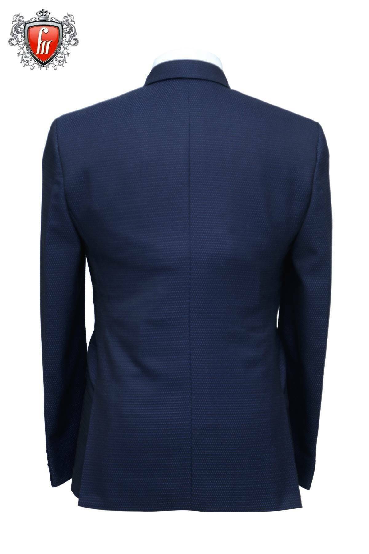 Blazer de smoking bleu Fabmark Designer