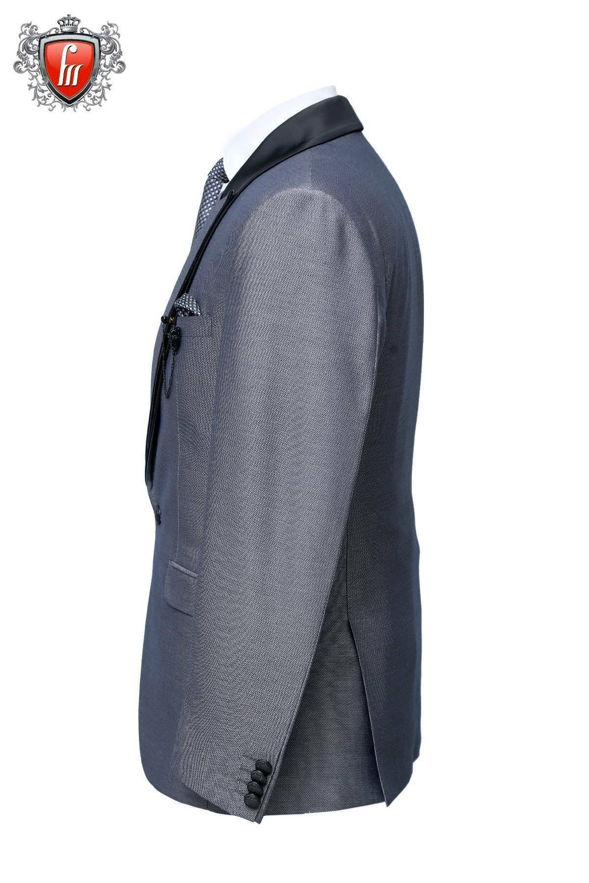 Fabmark 5pc Designer Grey Structure Suit