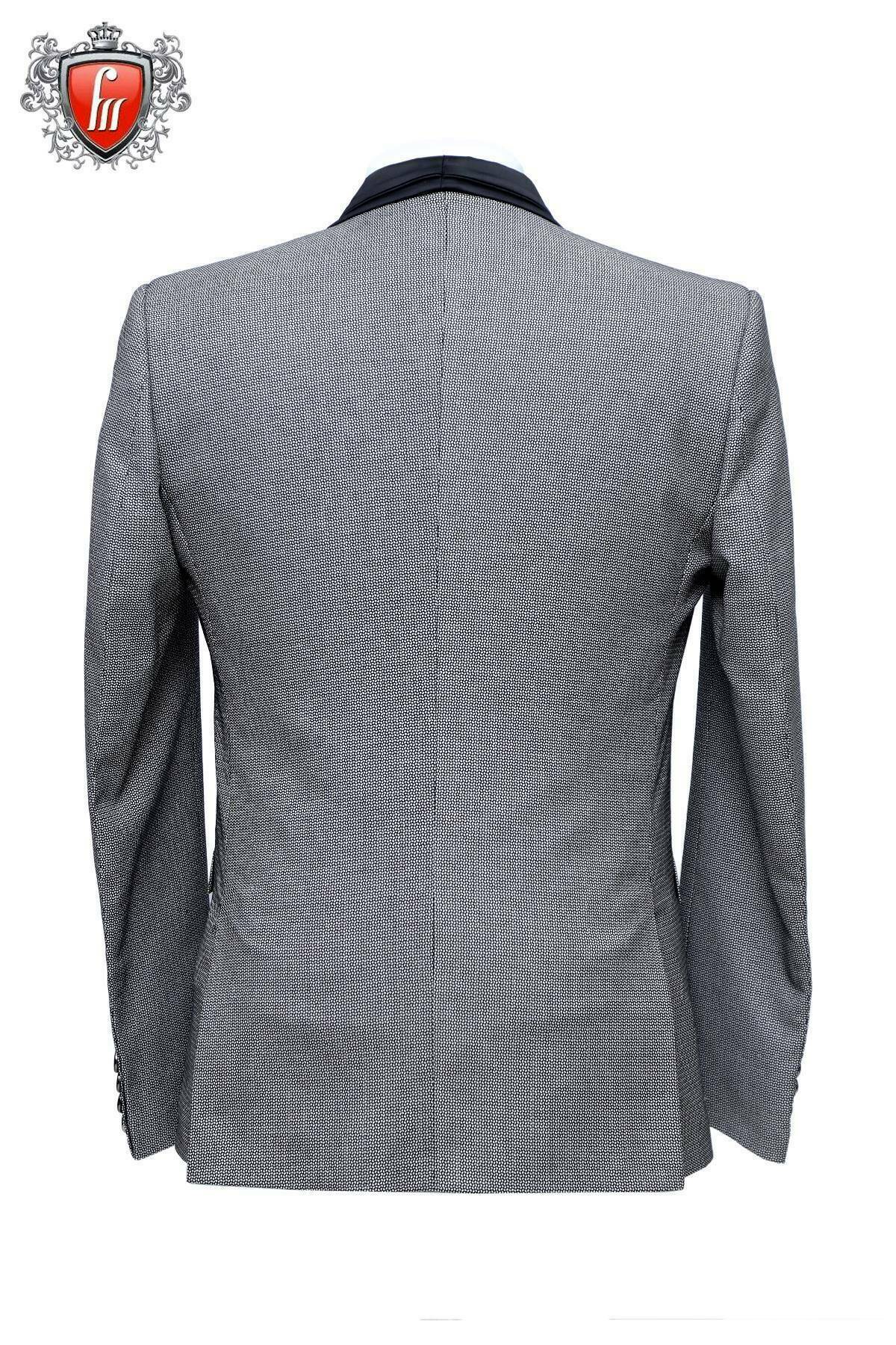 Fabmark 5pc Designer Grey Texture Suit