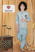 Elegant Young Gentlemen's Kurta Pajama Set – Sky Blue with Diamond Pattern Jacket