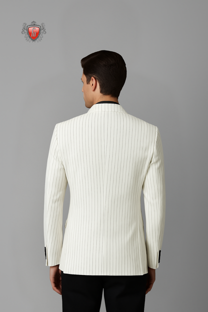 Men’s White Designer Blazer – Timeless Style for Men