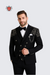Men’s Black Embroidered Suit – Luxury Formal Wear for Weddings & Parties