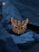 Imperial Falcon Antique Gold Brass Brooch for Men