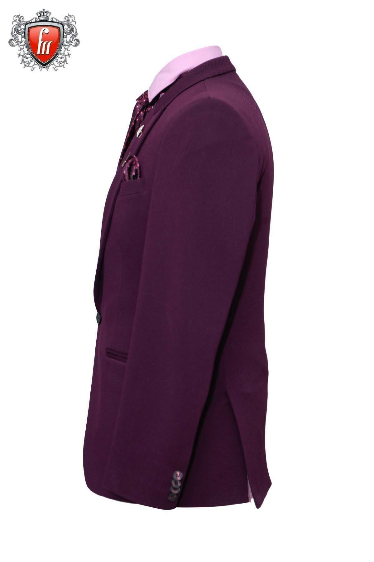 Fabmark Dark Cherry Suit