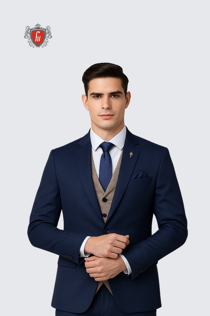 Summer Light Blue Men’s Suit – Sleek, Contemporary & Versatile