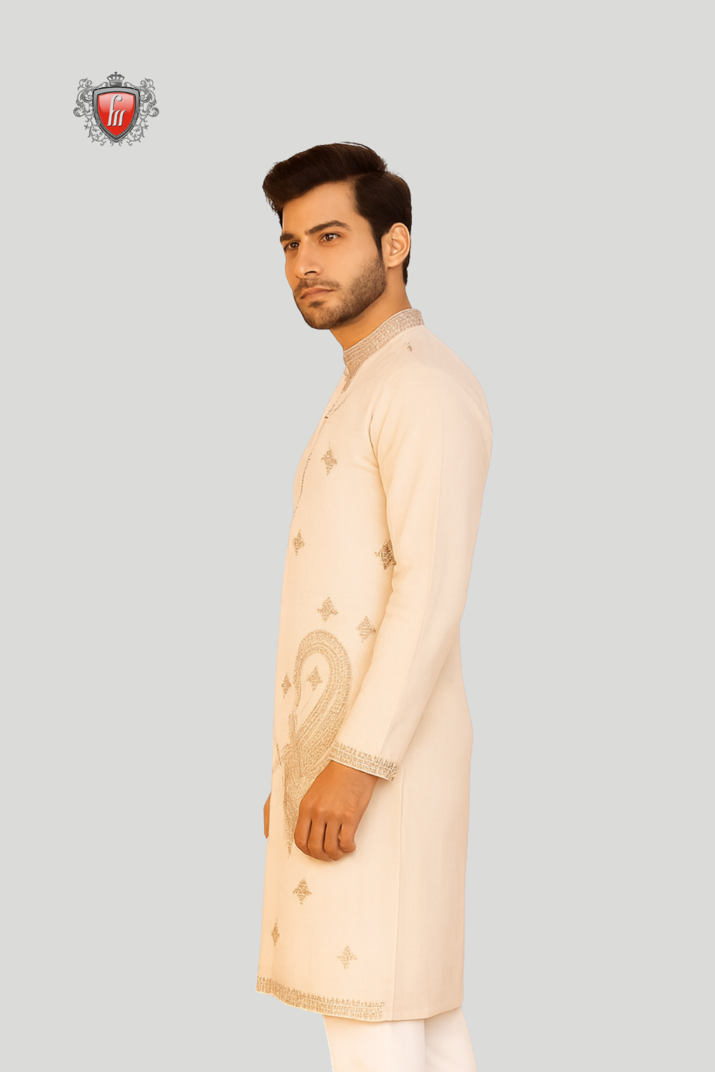 Men’s Satin Cotton Kurta – Luxurious Comfort, Elegant Slim Profile, Perfect Festive Attire