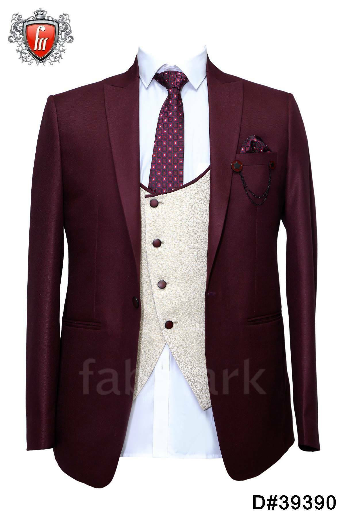 Fabmark Dark Cherry Suit