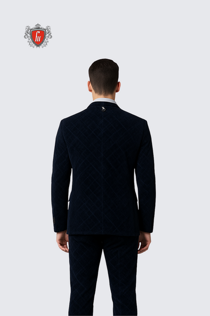 Men’s Summer Cyan-Blue Tailored Suit – Formalwear for Weddings & Events