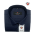 Chemise en coton bleu uni Fabmark