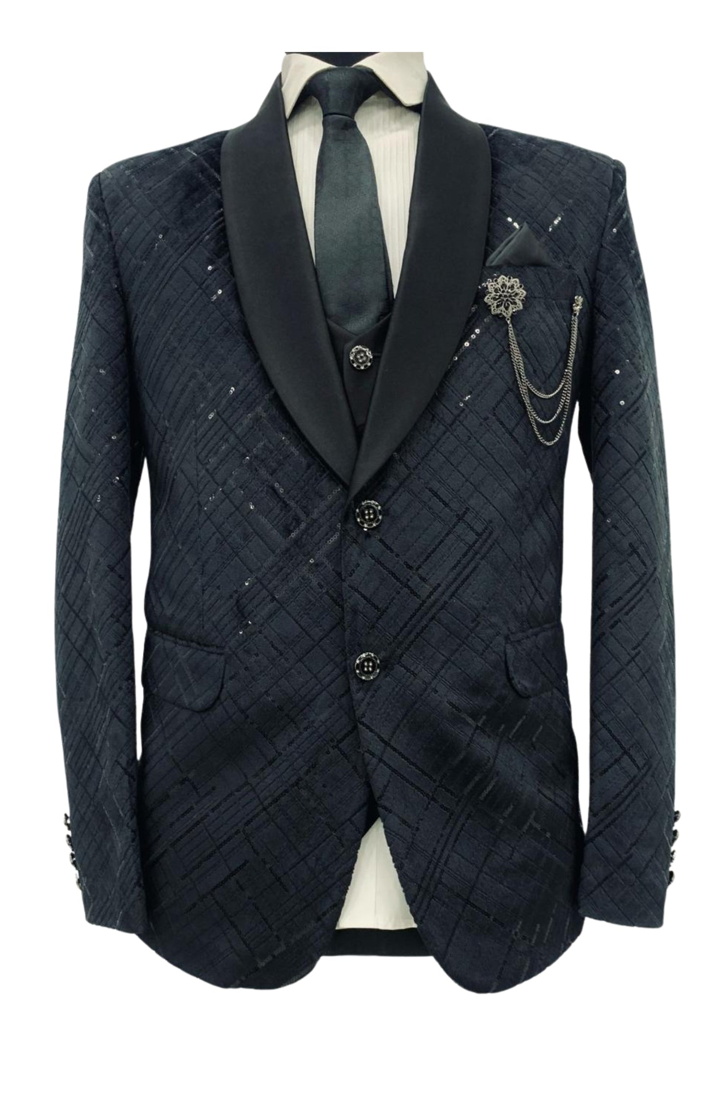 Costume bleu pour homme Tealish - Une tenue audacieuse et élégante pour chaque occasion
