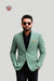 Mint Green Men’s Blazer – Luxury Tailoring, Distinct Style