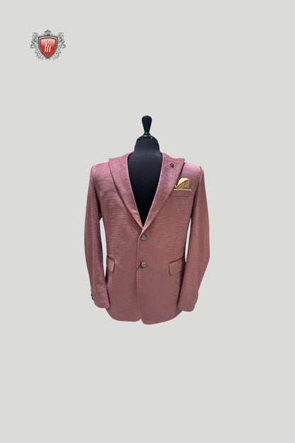 Tailored Dusty Pink Blazer for Modern Men – Own the Spotlight in Style