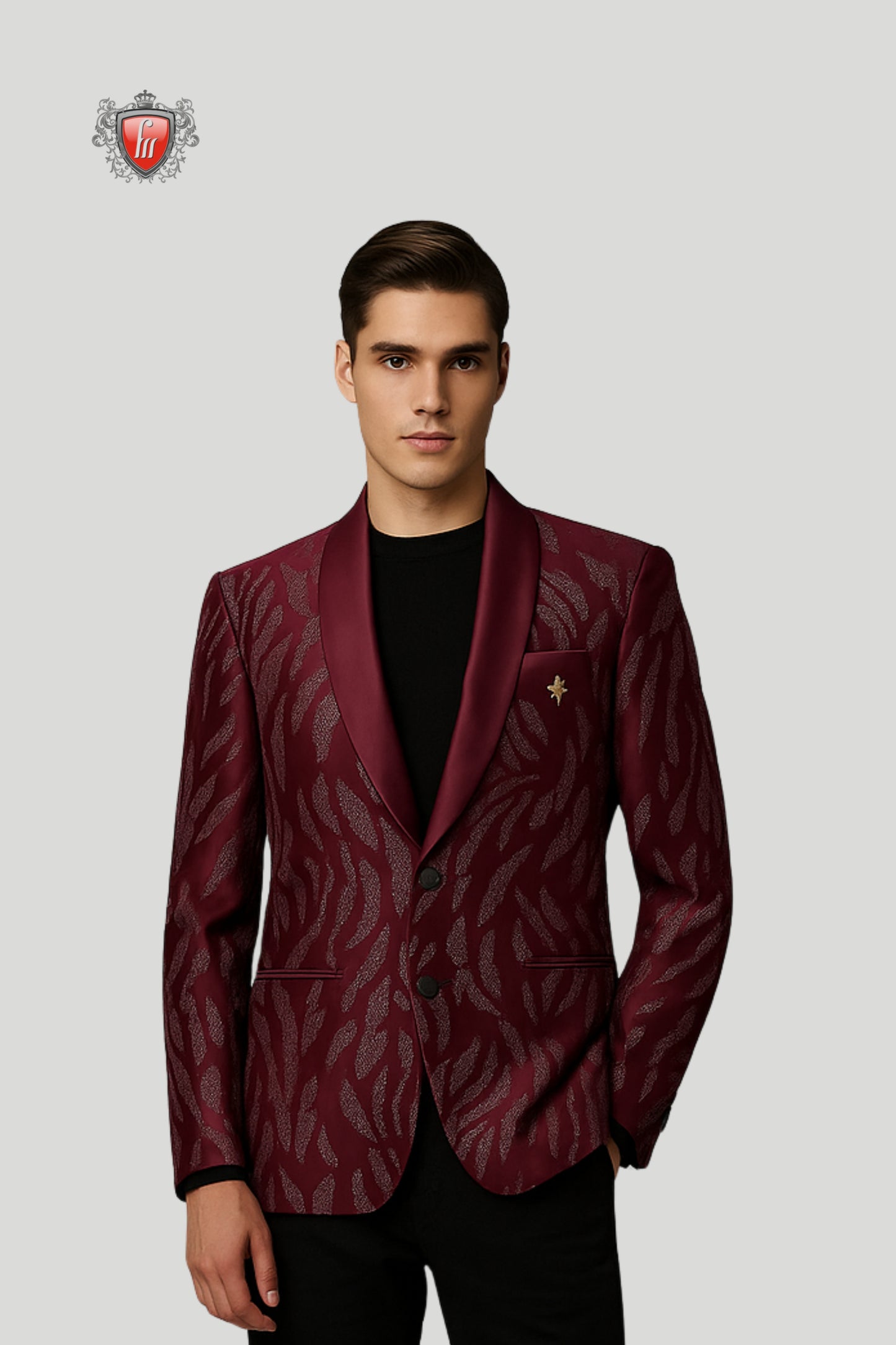 Tyrian Purple Designer Blazer – Royal Elegance, Modern Edge