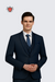 Men’s Dark Blue-Grey Tailored Suit – Modern Formalwear