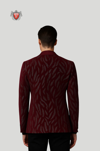 Tyrian Purple Designer Blazer – Royal Elegance, Modern Edge