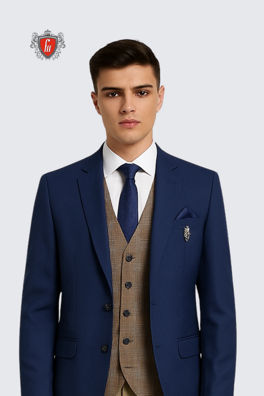 Men’s Ebony Clay Tailored Suit – Refined Formalwear for Weddings & Business