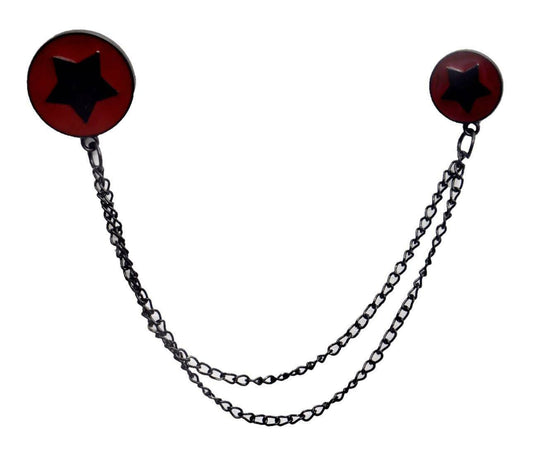 Fabmark Red Star Brooch