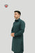 Contemporary Deep Teal Kurta Pajama – Stylish Ethnic Outfit for Men