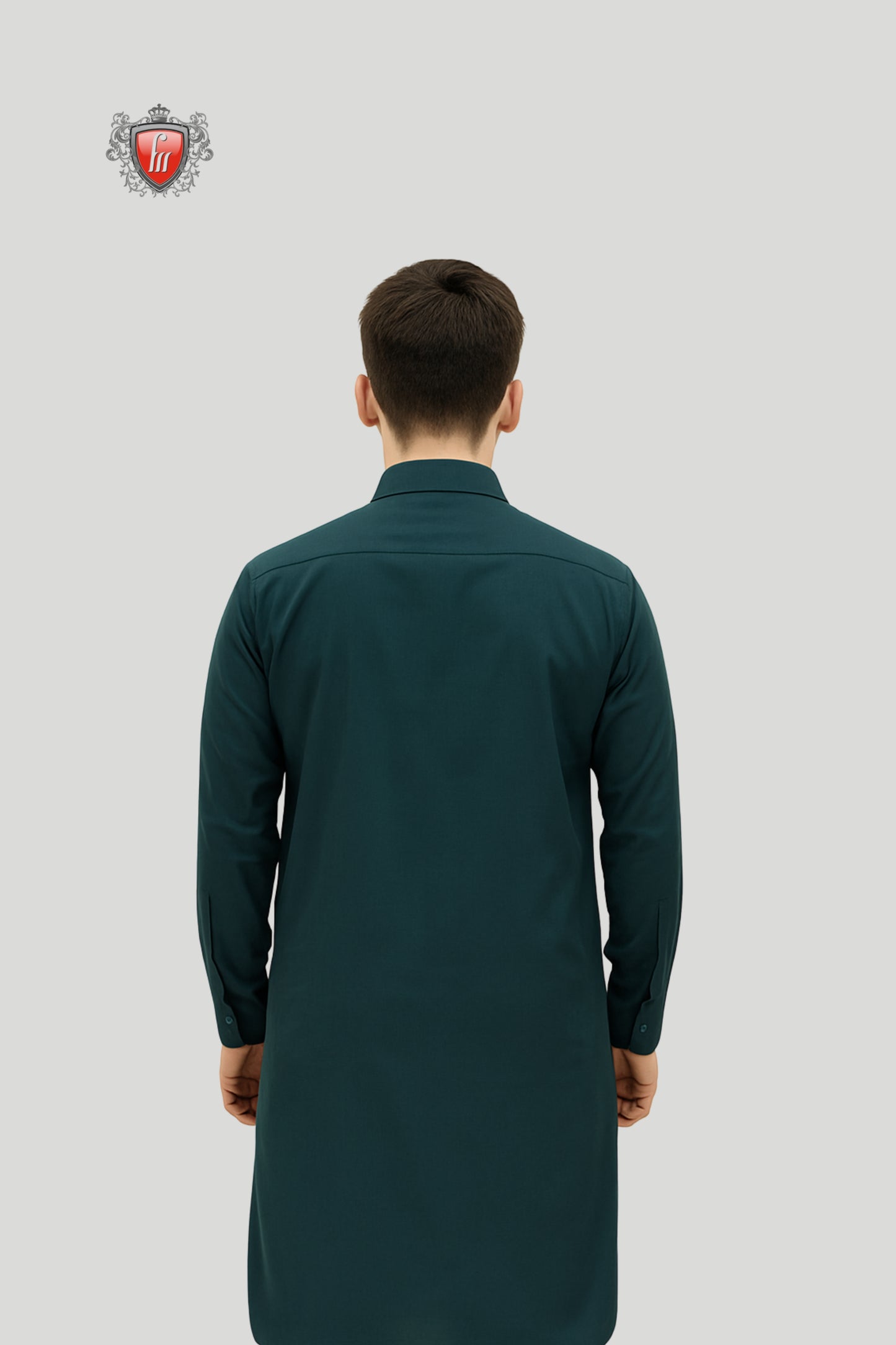 Contemporary Deep Teal Kurta Pajama – Stylish Ethnic Outfit for Men