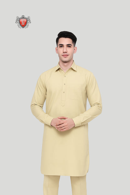 Elegant Cream Kurta Pajama – Timeless Men’s Formal Ethnic Wear