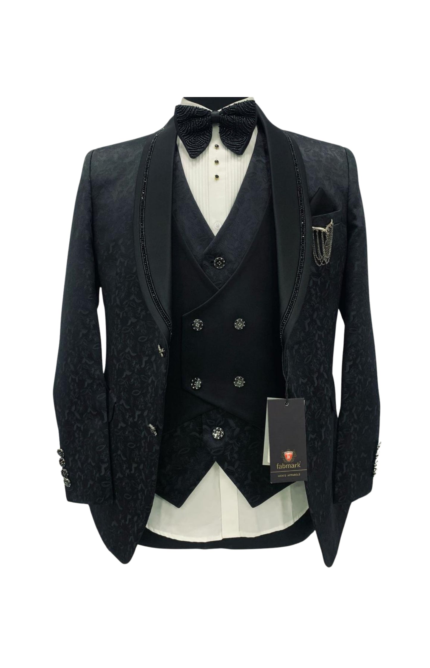 Men’s Tailored Black Designer Suit – Built for Celebration Nights