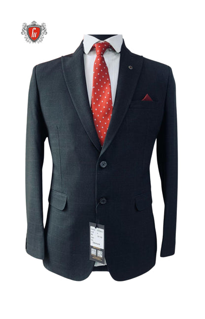 Men’s Tailored Navy Blue Blazer – Stylish Suit Jacket for Formal Occasions