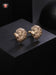 Regal Lion Head Antique Gold Cufflinks for Men