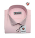 Pink Cotton Shirt with Texture - Refined Comfort, Modern Edge