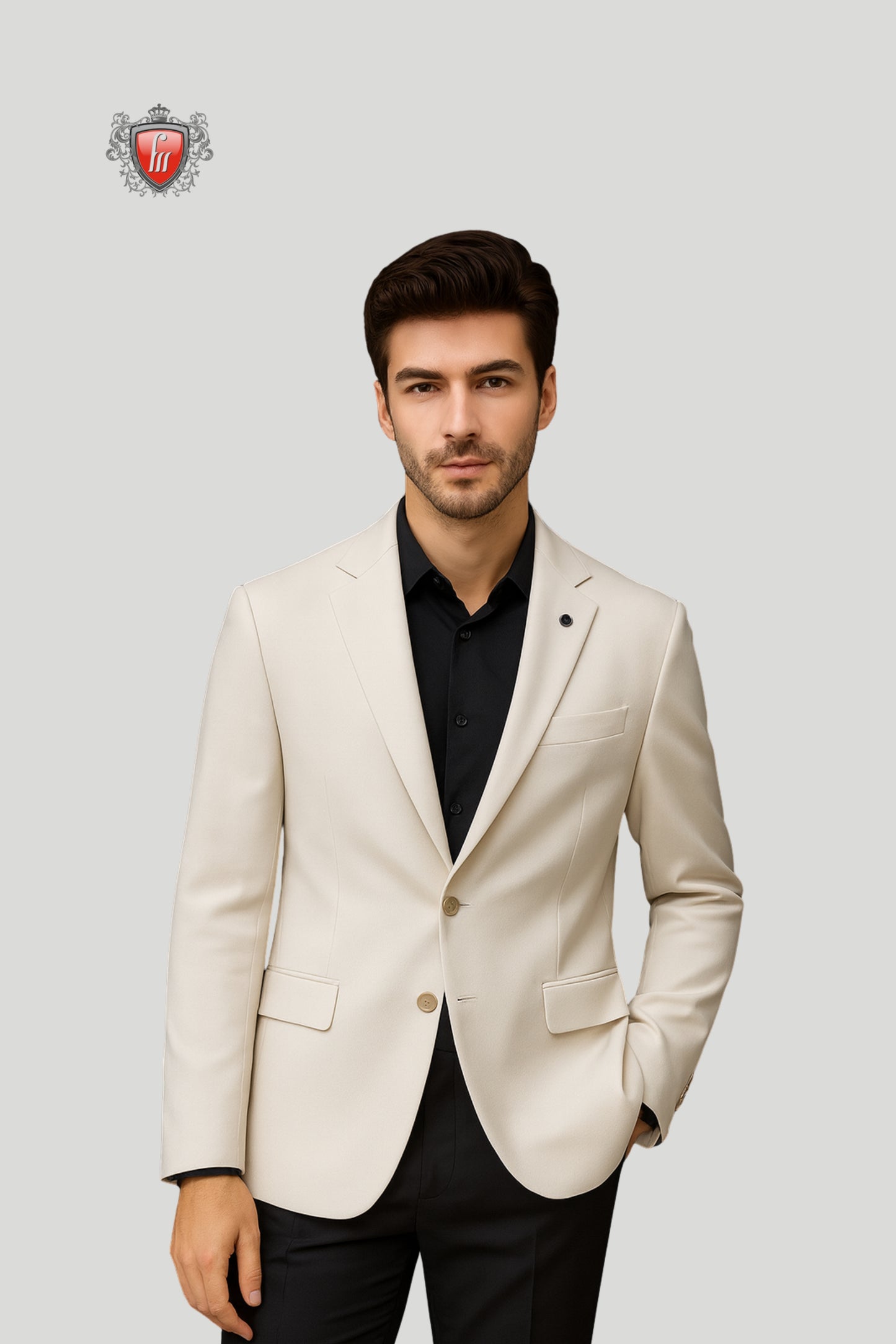 Men’s Cream Blazer – Sophisticated Tailoring for Elegant Occasions