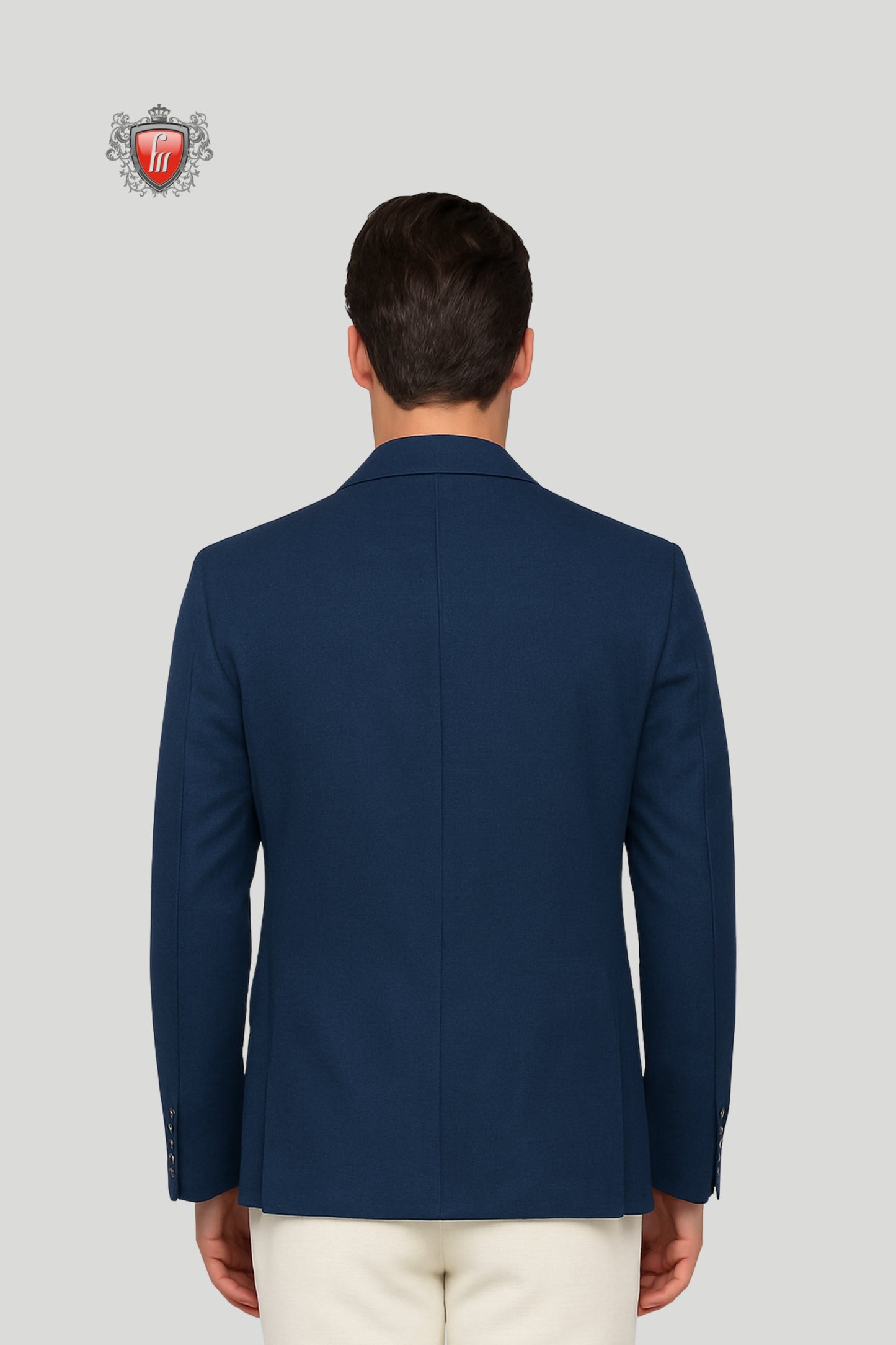 Men’s Navy Blue Utility Blazer – Modern Tailored Elegance