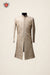 Off-White Minimal Sherwani with Delicate Thread Embroidery