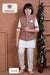 Red Printed Nehru Jacket Set for Boys – Stylish Ethnic Outfit