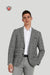 Men’s Black & White Checkered Blazer – Classic Checks with Modern Elegance