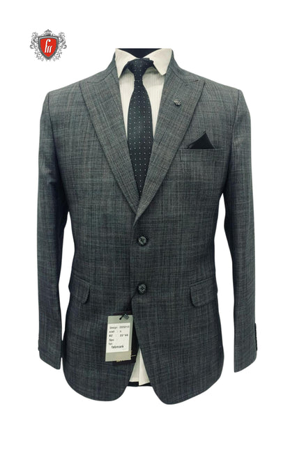 Designer Dark Grey Blazer for Men – Classic Elegance for Weddings & Office