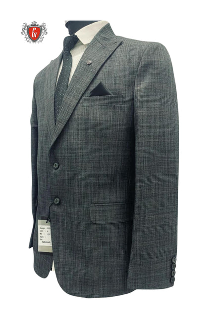 Designer Dark Grey Blazer for Men – Classic Elegance for Weddings & Office