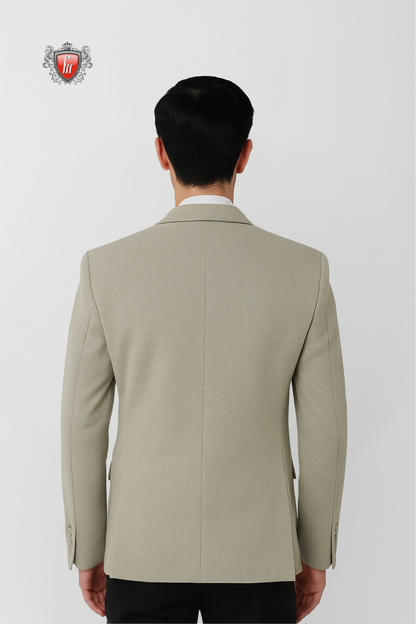 Men’s Premium Beige Blazer – Tailored Elegance for Weddings & Celebrations