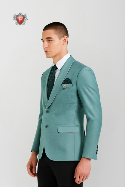 Men’s Premium Green Formal Blazer – Stylish Seasonal Occasion Wear
