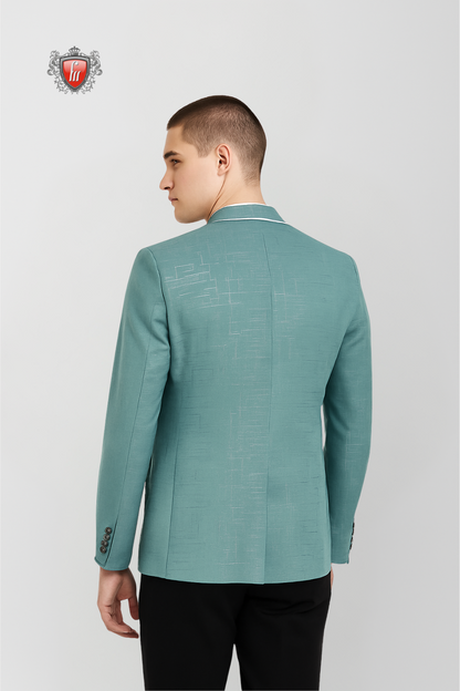 Men’s Premium Green Formal Blazer – Stylish Seasonal Occasion Wear