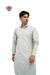 Classic Light Grey Kurta Pajama – Timeless Formal Ethnic Wear