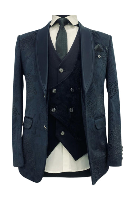 Costume bleu pour homme Tealish - Une tenue audacieuse et élégante pour chaque occasion