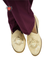 Men’s Tan Brown Ethnic Jutti – Gold Crest Embroidery