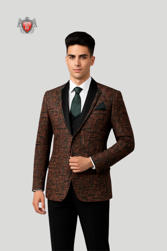 Men’s Summer Pinkish-Red Suit – Bold Formalwear for Weddings & Events