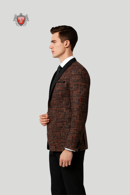 Men’s Summer Pinkish-Red Suit – Bold Formalwear for Weddings & Events