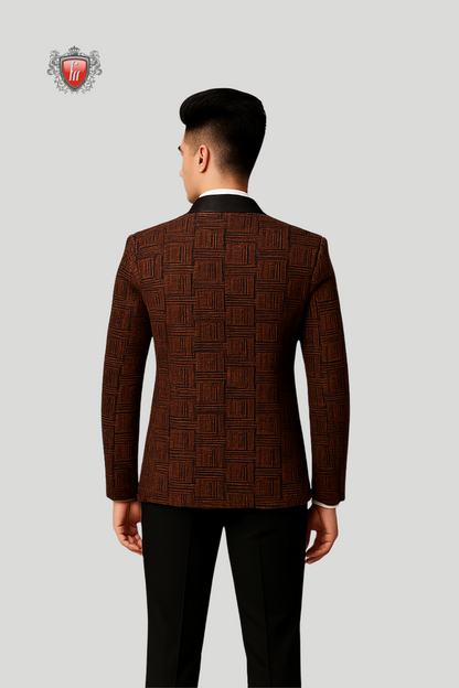 Men’s Summer Pinkish-Red Suit – Bold Formalwear for Weddings & Events