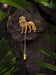 Regal Roar Men’s Antique Gold Brass Lapel Pin