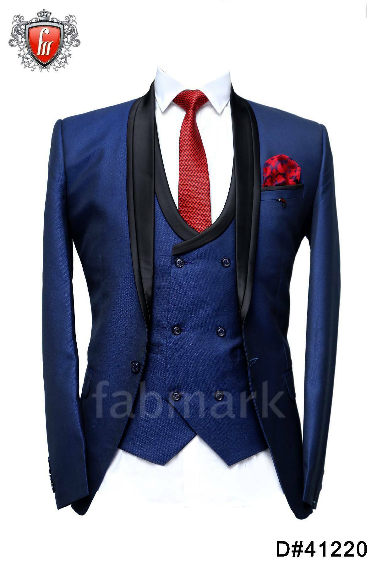 Fabmark Royal Blue Designer Suit