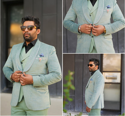 Men’s Premium Green Formal Blazer – Stylish Seasonal Occasion Wear